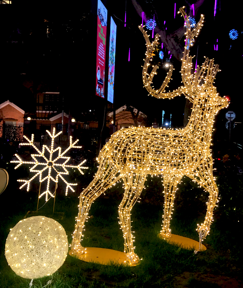 Christmas Luxury Decoration Park Christmas Reindeer Led Lights Christmas Decoration Outdoor Reindeer