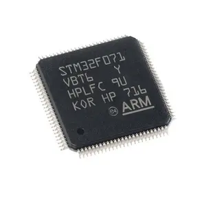 STM32F071VBT6 48 mhz中央处理器和CEC功能主流Arm Cortex-M0接入线路单片机，闪存128千字节