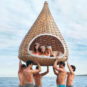 Modern açık Rattan kuşlar yuva yatak yaratıcı Bali hamak otel yanında kafes salıncak yatak asılı ve topraklanmış seçenekleri ile - Product Image 5