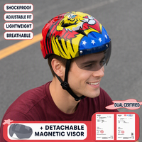 Helm Skuter Universal Harga Terbaik, Bernapas, Dapat Disesuaikan, Pengaman untuk Anak-anak dan Dewasa, Aktivitas Luar Ruangan