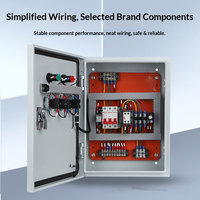 Panneau de commande pour ventilateur d'extraction de fumée, à vitesse simple ou double, pour ventilateur à pression positive, avec interverrouillage et armoire de commande de pompe à eau