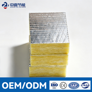 Panel de Lana de Vidrio Revestido con Lámina de Aluminio, Alta Densidad, Absorbente de Sonido, para Aislamiento Contra Incendios en Conductos de Aire de Edificios Comerciales - Product Image 1