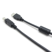 Goochain Bestseller USB 2.0 A-zu-B Druckerkabel 1,5M Schwarz PVC USB-A-Stecker auf USB-B-Stecker Datenübertragungskabel 24AWG