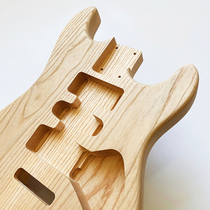 Cuerpo de guitarra DIY al por mayor, sin acabar, en blanco, de fresno SSS, en venta - Product Image 5