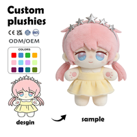 OEM ODM Personnalisé Peluches Douces K-Pop Poupées en Coton Remplis Jouets Anime avec Logo Brodé Exclusivement Conçus pour les Fans de K-Pop