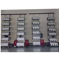Afficheur numérique LED suspendu extérieur IP65 de 8 pouces 8888 Totem Sign avec SDK pour station-service