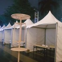 5X5m al aire libre Pagoda Carpa Gazebo Marco de aluminio blanco Toldo Carpa para eventos de carreras de coches Carpa