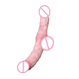 Dildo double extrémité en silicone à double couche pour femmes et couples, sensation réaliste, doux et sûr pour le corps, jouet pour adultes - Product Image 2