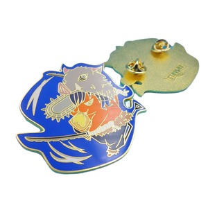 Broche de aleación de zinc con diseño de dinosaurio de dibujos animados, hecho a medida para niños, regalo con cierre de mariposa - Product Image 5