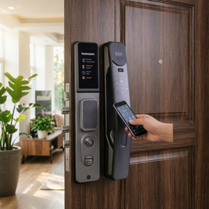 Serrure de porte intelligente à reconnaissance faciale 3D, sécurité, déverrouillage à distance <span class=keywords><strong>WiFi</strong></span> Tuya, alarme, entièrement automatique, verrouillage par empreinte digitale et mot de passe pour la maison - Product Image 2