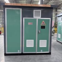 Poste de transformateur solaire photovoltaïque compact mobile à trois phases 1000kVA 1500kVA 13.2kV/480V 10KV, poste de transformateur en bloc métallique