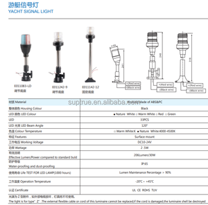 Lumière <span class=keywords><strong>de</strong></span> Navigation LED rabattable pour Yacht, ancre arrière <span class=keywords><strong>de</strong></span> bateau, lumière <span class=keywords><strong>de</strong></span> signalisation <span class=keywords><strong>de</strong></span> bateau marin - Product Image 4