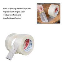 Ruban en fibre de verre renforcé haute résistance 50 mm x 50 m pour l'étanchéité des cartons, le regroupement et la fixation d'appareils