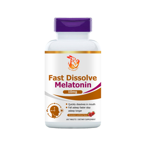 Comprimés de mélatonine à dissolution rapide à prix réduit, avec mélatonine pour aider à gérer le cycle sommeil-réveil, complément alimentaire pour la santé du sommeil - Product Image 1