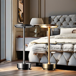 USB sạc <span class=keywords><strong>LED</strong></span> bảng đèn cho phòng ngủ nhà thay đổi độ sáng với cảm ứng chuyển đổi kim loại bóng râm không dây để đọc nhà hàng sử dụng - Product Image 1