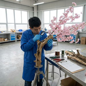 Arbre de cerisier artificiel à <span class=keywords><strong>prix</strong></span> d'usine, grand arbre à fleurs pour décoration de mariage en extérieur et en intérieur, centre de table, arbre à fleurs de cerisier - Product Image 6