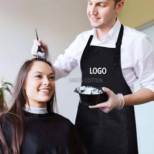 Tạp dề in logo tùy chỉnh, tạp dề thợ làm tóc, vải không thấm nước, quần áo làm việc tiệm cắt tóc, tạp dề chống bẩn, tạp dề chống dầu, thời trang - Product Image 6
