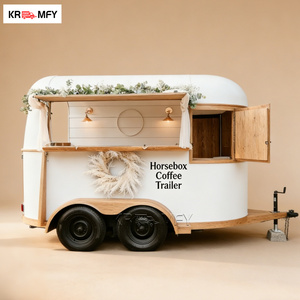 Horse Box Coffee Pastry Display Mobile Kitchen Bakery Case Cross Selling Breakfast Concession Fast Food Trailer - Product Image 5