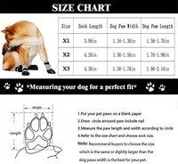 Chaussettes personnalisées antidérapantes pour chien avec sangle réglable et semelle en caoutchouc