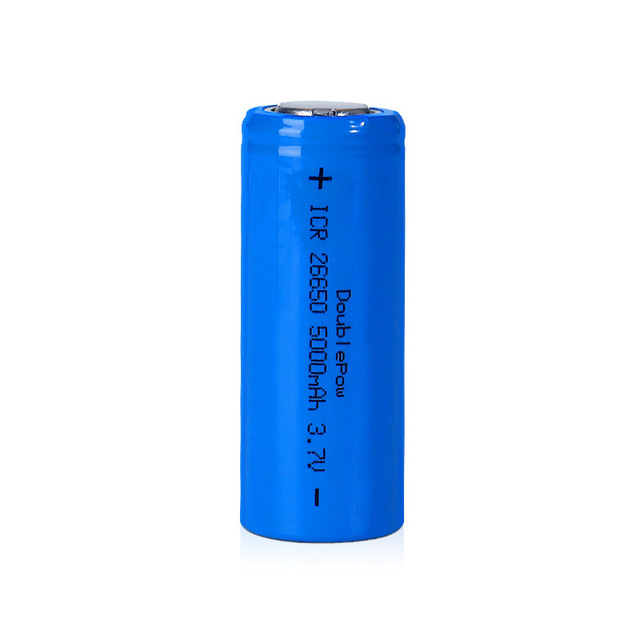 3.7V 26650 5000mAh Rechargeable Li-ion Cylindrical Lithium Battery for Camera Use in Stock