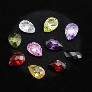 Piedras Preciosas Sueltas de Circonia Cúbica con Corte de <span class=keywords><strong>Pera</strong></span>, Facetadas, Claridad VVS, 1.00CT, Tratadas con Calor para Diseño de Joyería - Product Image 3