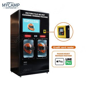 Máquina expendedora comercial MYCAMP para limpieza de cascos de motocicleta, unidad inteligente de lavado y secado multi-cabina - Product Image 4
