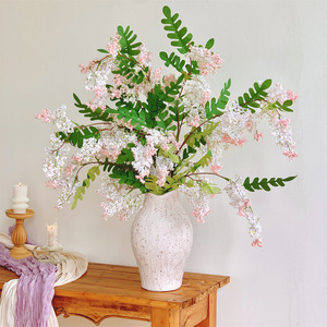 Fleur artificielle Qingyu Chronicle, branche unique, soie, toucher naturel, décoration de mariage et de maison - Product Image 1