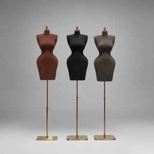 Maniquí femenino Pinable de talla grande, maniquí envuelto en tela de <span class=keywords><strong>busto</strong></span> grande, maniquí de medio cuerpo superior de cadera grande <span class=keywords><strong>para</strong></span> modistas, 1 unidad - Product Image 6