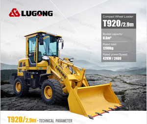 Mini chargeuse frontale compacte LUGONG T920 pour l'agriculture, à vendre à prix avantageux - Product Image 4
