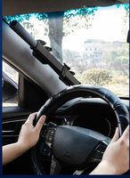 Vente chaude 65cm 70CM Rétractable Facile À Utiliser Voiture SUV Camion Avant Pare-Brise Ventouses Isolation Thermique UV Réflecteur Pare-Soleil