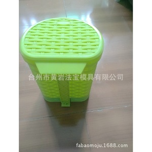 Molde de inyección multicalidad para cestas de basura de plástico imitación ratán para artículos de uso diario - Product Image 1