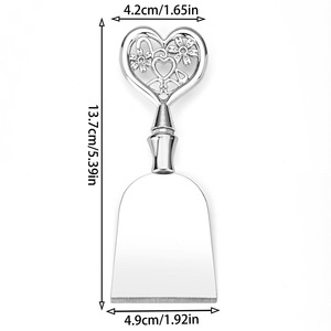 Cheese <b>Knife</b> Set Stainless Steel Heart Design Cake <b>Bread</b> Scraper Kitchen Tools For Serving - Product Image 4