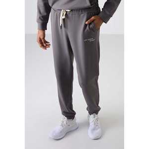 Ensemble de survêtement gris foncé pour homme, coupe confortable, sweat à capuche et pantalon décontractés en coton pour adultes - Product Image 5