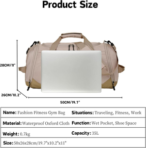 Custom Printed Large Waterproof Duffle Tote <strong>Bag</strong> Fashion Business Gym Travel Luggage Logo Prints Convenient Hand <strong>Carry</strong> Travel <strong>Bag</strong> - Product Image 6