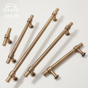 JOYLIFE French Retro Brass Drawer Pulls American European New Chinese Antique Finish Bookcase Cabinet Wardrobe <strong>Door</strong> Handles - Product Image 1