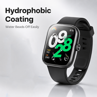 Outil d'alignement à installation rapide, protection d'écran en verre trempé HD 9H compatible avec Redmi Watch 4 Watch 5 Active