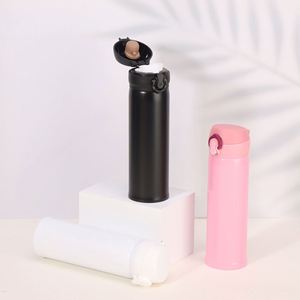 Gourde isotherme sous vide en acier inoxydable ZY 500 ml avec pompe à changement d'impression - Product Image 4