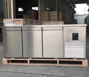 Cocina Banco refrigerador <span class=keywords><strong>y</strong></span> congelador de <span class=keywords><strong>mesa</strong></span> de trabajo de refrigerador comercial <span class=keywords><strong>con</strong></span> 3 puertas - Product Image 3