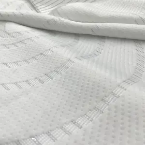 Vải Dệt Thoi Thời Trang Họa Tiết Vòng Tròn Hình Học Bán Chạy Vải Dệt Jacquard Vải Polyester Dệt Kim