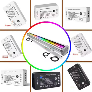 Rgbw tương thích 5000K Led cảnh quan tuyến tính ánh sáng AC 120V/220V/277V IP65 thanh tường máy giặt RF từ xa ngoài trời 24v-yy-xq8870 - Product Image 4