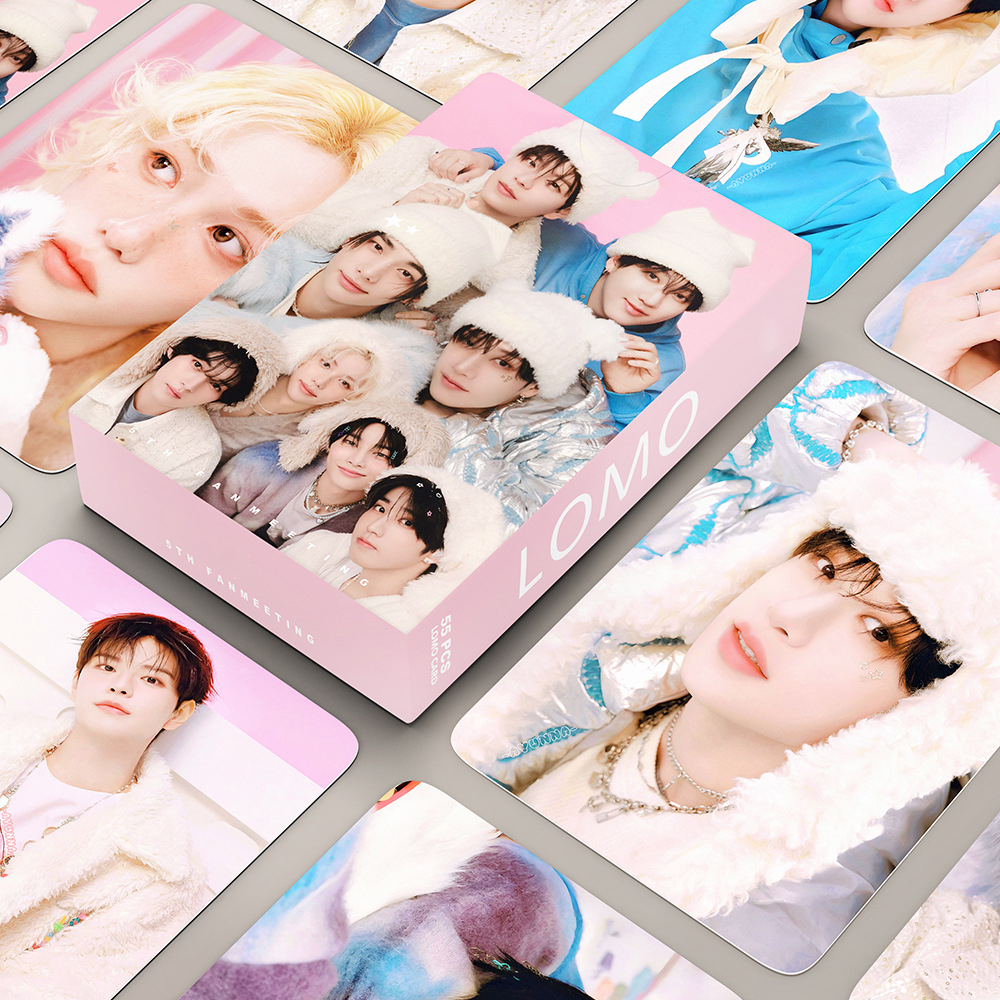 55pcs/set KPOP Straykids over the Rain 5th Fanmeeting Lomo Cards