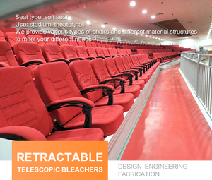 De Madera apoyabrazos auditorio motorizado gradas Interior Tela asientos asiento plegable estadio silla - Product Image 5