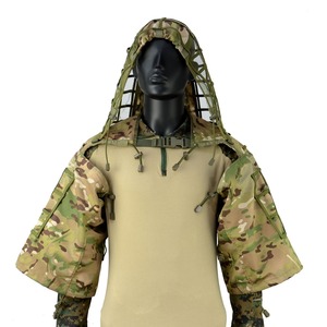 Traje Ghillie de Tela Ripstop Resistente al Desgaste y Transpirable para Deportes al Aire Libre, Ropa de <span class=keywords><strong>Camuflaje</strong></span>, Traje Táctico de Caza - Product Image 2