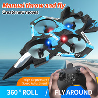 Avion télécommandé pour enfants Dwi Dowellin, quadricoptère, hélicoptère, drone, avion RC pour débutants, caméra légère, batterie électrique incluse