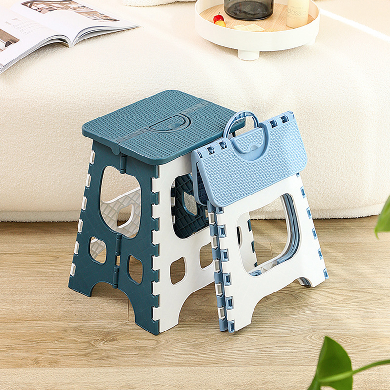 Household Outdoor Portable Plastic Folding Step Stool For Bathroom Kitchen Garden Camping