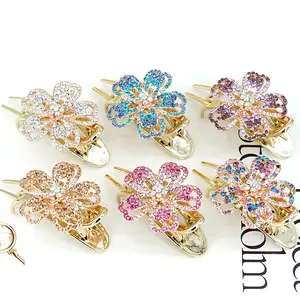 2024 สไตล์ใหม่กิ๊บติดผมเกาหลีElegant Rhinestoneกิ๊บติดผมสําหรับผู้หญิงอุปกรณ์เสริม