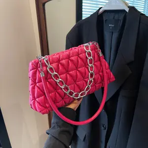 2023 New Fashion Designer Soft Leather Girl Handbags Trend Chain Women Shoulder Bags