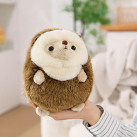 Boneka Landak Bulu Bundar Grosir, Boneka Landak Super Lembut Realistis, Hadiah Ulang Tahun Natal, Hewan Boneka