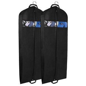 Garment Bag gown for Travel and <b>Storage</b> Breathable Suit Dress Black <b>laundry</b> Garment Cover Gusseted - Product Image 1