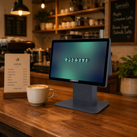 Système de terminal de point de vente tout-en-un Longfly 15,6 pouces à double écran, machine de caisse Android, matériel TPV POS, nouvelle caisse enregistreuse